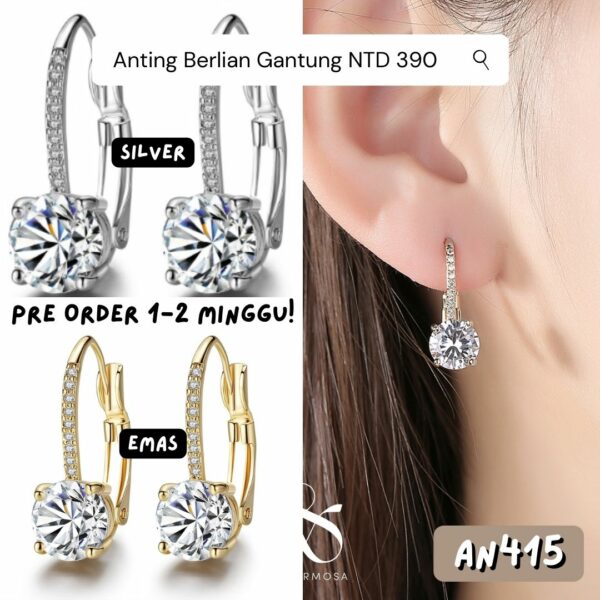 AN415-Anting Berlian Gantung