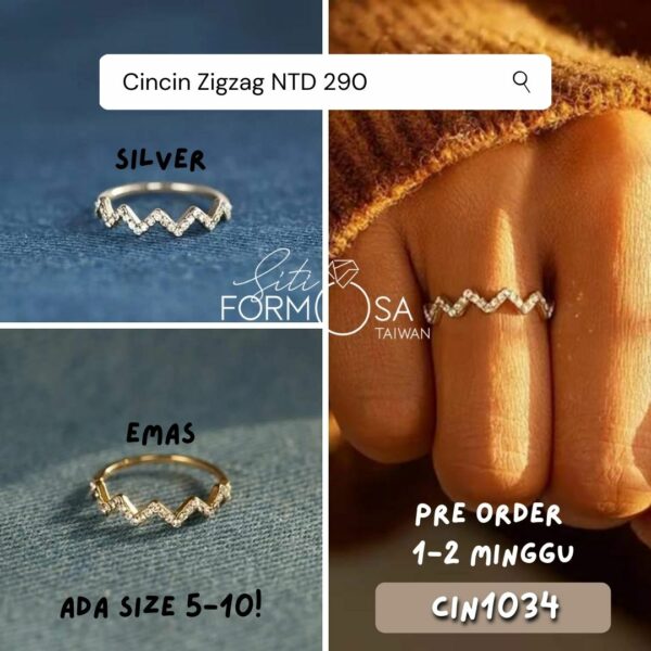 CIN1034-Cincin Zigzag