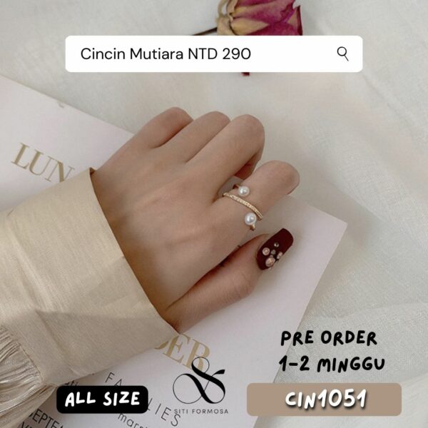 CIN1051-Cincin Mutiara