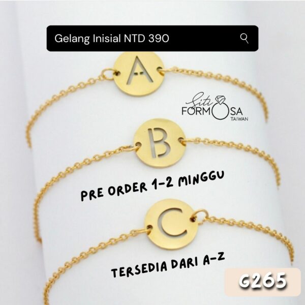 G265-Gelang Inisial