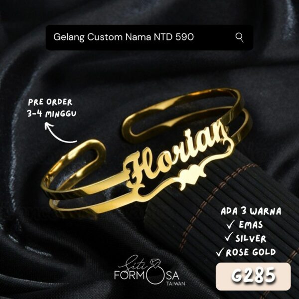 G285-Gelang Custom Nama