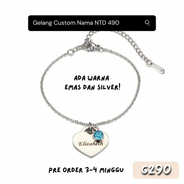 G290-Gelang Custom Nama