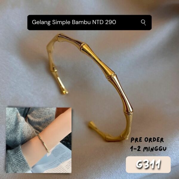 G311-Gelang Simple Bambu
