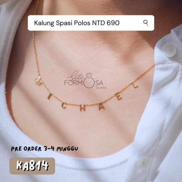 KA814-Kalung Spasi Polos