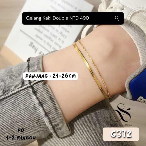 G372-Gelang Kaki Double