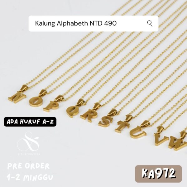 KA972-Kalung Alphabet