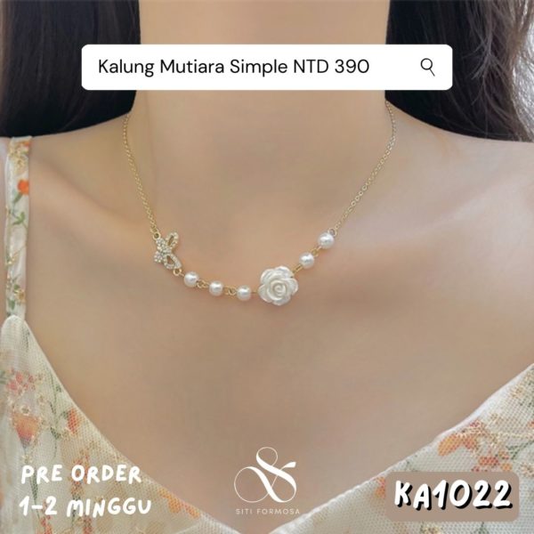 KA1022-Kalung Mutiara Simple