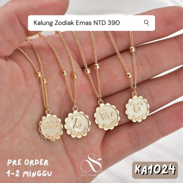 KA1024-Kalung Zodiak Emas