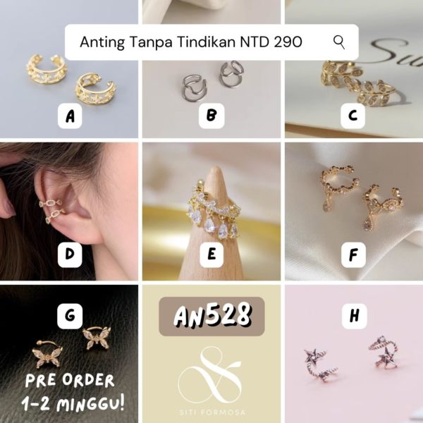 AN528-Anting Tanpa Tindikan